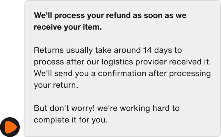 Automated refunds for clear-cut cases